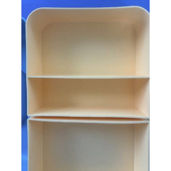 Caboodles Makeup Case Model 2602 Slide Tray Teal Blue Yellow Vintage 1990’s - Picture 14 of 16